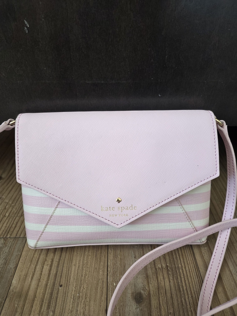 kate spade Pink Stripe Crossbody Bag